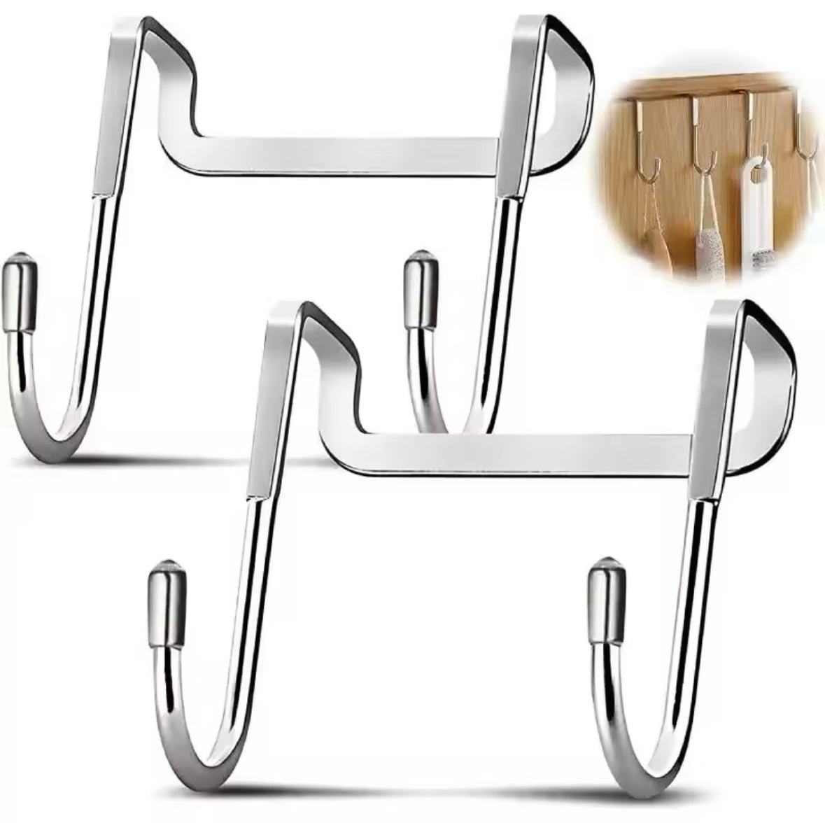 זוג מתקני תלייה לדלת – פתרון מושלם לחיסכון במקום וארגון הבית