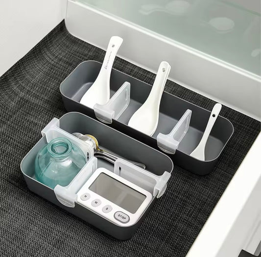 סט 24 חוצצים מפלסטיק שקוף למקרר