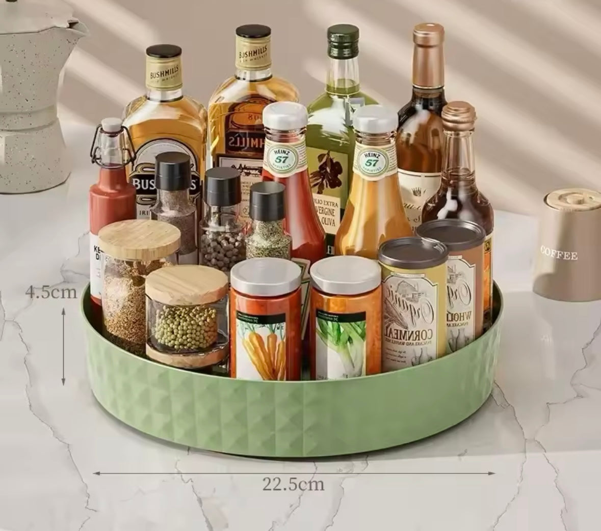 ארגונית עגולה מסתובבת – פתרון חכם לארגון נוח ונגיש בכל חלל