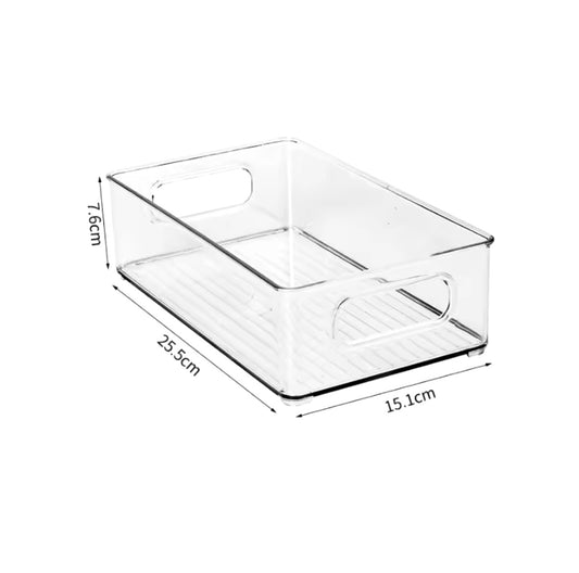 מידות גודל של ארגונית שקופה למטבח לסדר וארגון בגודל גדול
